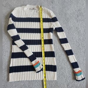 Loft Ribbed Steiped Sweater